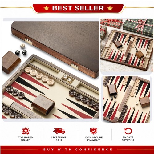 Backgammon bois noyer - en,