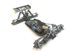 Losi 8ight-T 1/8 4x4 Nitro Truggy RTR Version Roller Slider Chassis Used Dirty