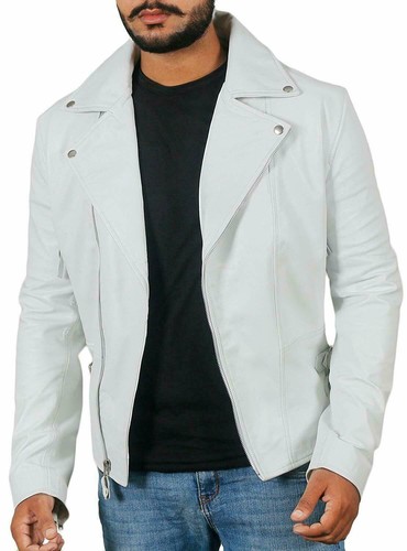 Blouson cuir moto pour - en,