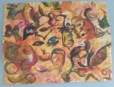 Acrylique Abstrait "Le Monde