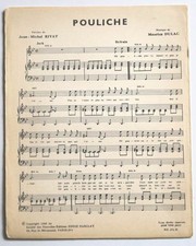 Partition vintage sheet music