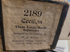 CECILIAN PIANO ROLL 2189 Rubens' THREE LITTLE MAIDS SELECTIONS