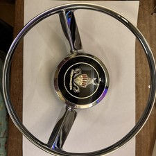 ROVER P5 / P5B Steering wheel chrome horn ring.  New old stock.  Excellent.