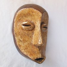 Ancien MASQUE Africain LEGA du CONGO - Old African Wooden Mask