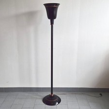 LAMPADAIRE ART DECO VINTAGE 1920 1930 METAL NOIR & LAITON CUIVRE 20 30S RETRO