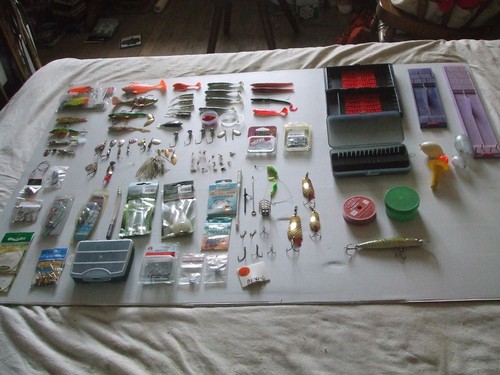 Lot materiel peche leurres - peche,