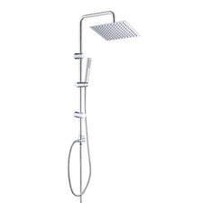 Colonne de Douche Complet Hydromassage Système Pluie Chromé Réglable en Haute...