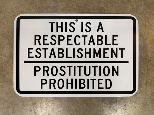 Prostitute sign this a - sign,