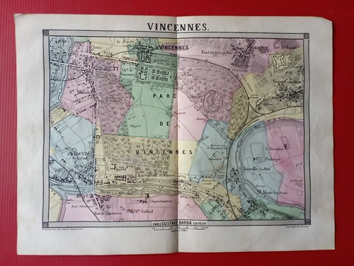 Plan ancien vincennes - plan, de
