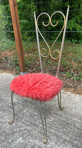Chaise vintage 1950 tissu - 1950,