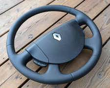 NEW LEATHER Steering Wheel for Renault Premium DXI II Black OEM Multifunction