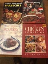 Lot 4 Cookbooks Poultry