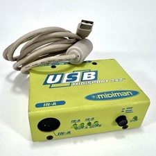 Midiman USB Midisport 2x2 MIDI Interface w/ Cable Dual In/Out Ports Tested