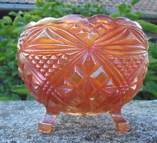  COUPE ORANGE IRISEE CARNIVAL GLASS FENTON  DN535