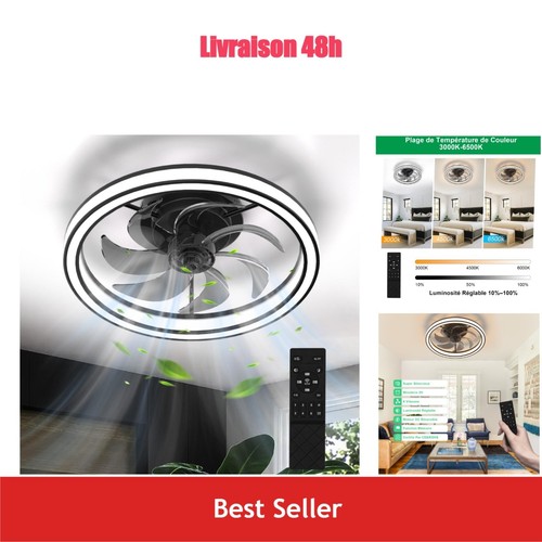 Ventilateur plafond 48cm - plafond,