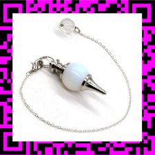 Pendule Boule Opale blanche