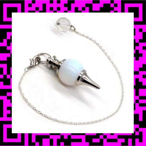 Pendule boule opale - boule, blanche