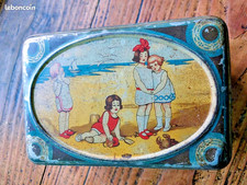 Ancienne boite en fer Année 1920 -Lithographié - 19 x 13 x 9 cm