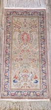 Ancien Tapis De Priere  Soie