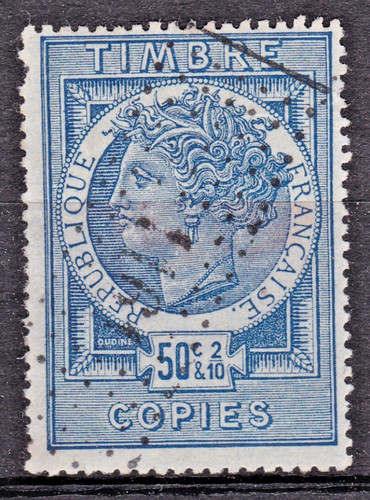 Timbre france fiscal 1884 - france,