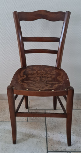 Ancienne chaise bistro bois - bistro,