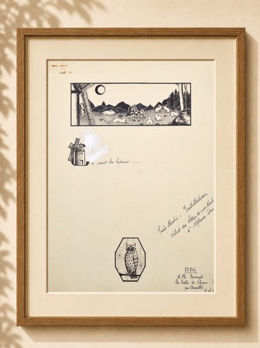 Illustration ancienne lapins