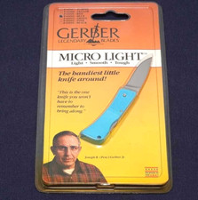 GERBER 6092 Micro Light 200 Blue blister pack 440C 39mm Unopend Limited