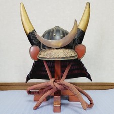 Japanese Samurai Helmet Antique Kabuto Armor Yoroi wearable Vintage