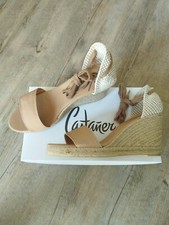 Sandales Compensées Nu-pieds Espadrilles CASTANER Belen Beige Pointure 41 - Neuf
