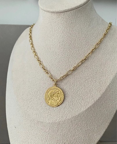 Collier sautoir chaîne - chaîne, 80cm