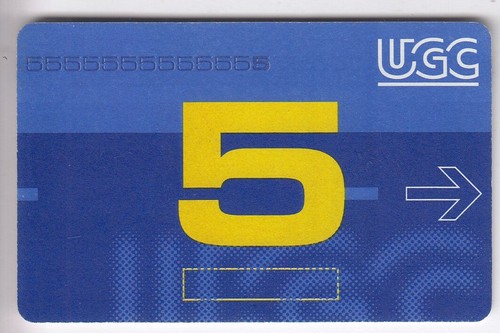 Cinema carte card ugc 5 - carte,