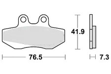 Plaquette Frein SHERCO (HRD)