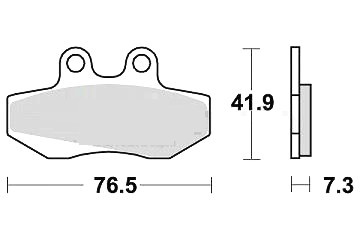 Plaquette frein sherco - plaquette,