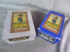 TWO ANTIQUE BOXES: CONSCRIPT WIRE. Capsule wire.