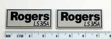 Rogers LS 3/5A Speaker Grill Badge Logo Silver Custom Made Aluminum 
