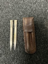 2 Stylo Vintage porte mine Jif Avec Étuis En Cuirs 1930/40