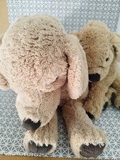 Peluche chien beige Golden