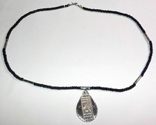 Bijoux collier Touareg avec pendentif argent Sahara ethnique