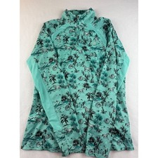 Ariat Tek Sunstopper Quarter Zip Pullover Horse Print Riding Top Womens