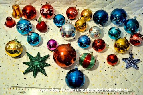 Lot anciennes boules et - lot,