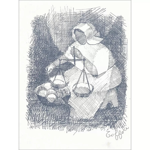 Toffoli louis lithographie - toffoli,