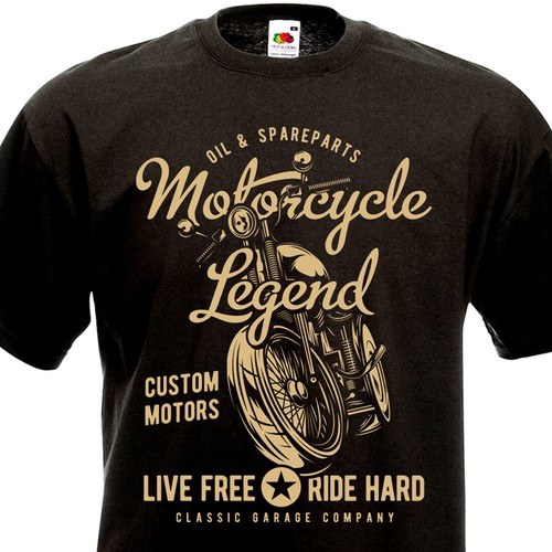 Shirt motorcycle legend - t-shirt,