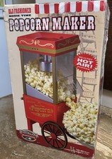 Nostalgia  Red Popcorn Machine Electric Popper With Hot Air Healthy Movie Time