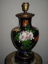 CLOISONNE VASE PIED DE LAMPE