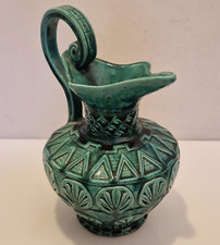 Art déco - Vallauris - Massier ?- Grande cruche émail vert - H. 28,5 cm - 1930