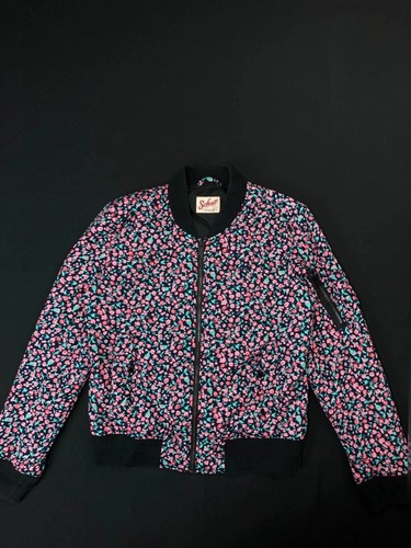 Schott bomber fleuri noir - schott,