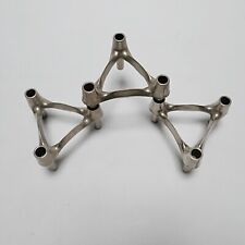 3 bougeoirs modulables Stoff Nagel vintage design 1970 en métal