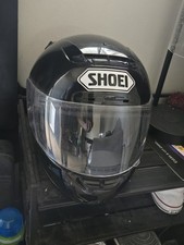Shoei Full Face Motorcycle Helmet Matte Black DOT Snell Approved L 