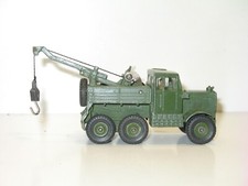 DINKY TOYS, nice English Scamel Military Crane Truck w/ Glazed Version