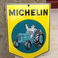 Michelin Enamel Sign No Dunlop Pirelli Tractor Enamel Plate